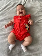 Orangemom verano bebé niña ropa de una pieza mono ropa de bebé de algodón corto mameluco ropa de niña pequeña ropa para niña en casa