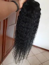 RuiYu 180 densidad 250 rizado de la onda de agua pelo peluca del pelo humano transparente de la onda de agua peluca con malla frontal T parte brasileño mojado y ondulado peluca