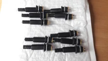 Female Jack Connector Plugs Screw-Nut Panel-Mount Power-Socket Plastic DC022 10PCS 5pairs