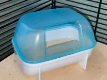 Hamster Bathroom Sauna Room Pet Small Animals Rabbit Chinchilla Toilets Cleaning L4MB