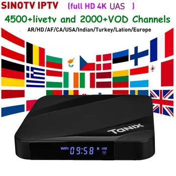 

Android 7.1 TV Box TX3 MAX 2G 16G With 1 Year SINOTV for 4K HD Canada IPTV arabic European Indian American Irak TURKISH