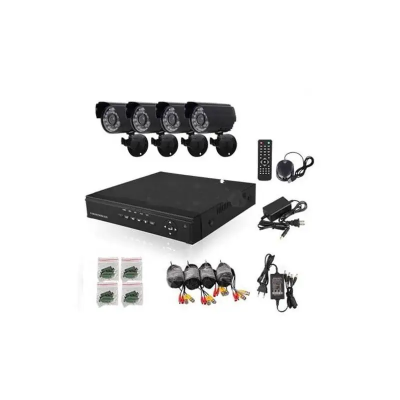 CCTV комплект безопасности Dvr 4 камеры наружные внутренние