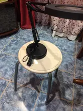 Lámpara de escritorio de lupa plegable profesional, luz LED de lectura con tres modos de atenuación, fuente de alimentación USB, 5 aumentos