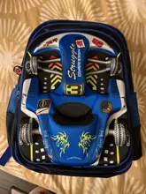 Mochila escolar 3D de EVA para niños y niñas, morral escolar de carreras, tridimensional, impermeable, con dibujos animados, 2019