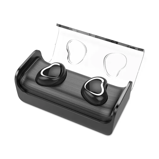 Черный Эксклюзивная TWS-7 bluetooth-гарнитура с зарядным ящиком 5,0 настоящая Беспроводная Спортивная вставная двойная Ушная вилка - Цвет: Черный