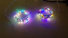 Led-Strip Garland Battery-Operated Party-Decoration Fairy Silver Christmas Wedding Copper