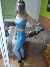 Fitness Sportswear Clothing Gym Leggings Workout-Set Seamless Women Gym 2piece 