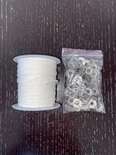 Juego de Herramientas de fabricación de velas de parafina de soja, 1 rollo de velas con núcleo de mecha, 100 Uds.