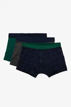 

Koton Male Blue 3 Pack Men Boxer 0 YLM91330MK