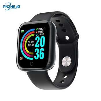 

PINZHENG Smart Watch IP67 Waterproof Heart Rate Blood Pressure Health Monitoring Pedometer Tough Bluetooth Watch For Android iOS