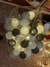 Led-String Chain Ball-Light Garland Party-Decoration Patio Wedding Christmas Halloween