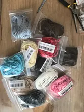 Cuerda de algodón encerado coreano, cuerda de rosca, correa para collar, cuentas para pulsera DIY, accesorios para fabricación de joyas, 10 m/lote