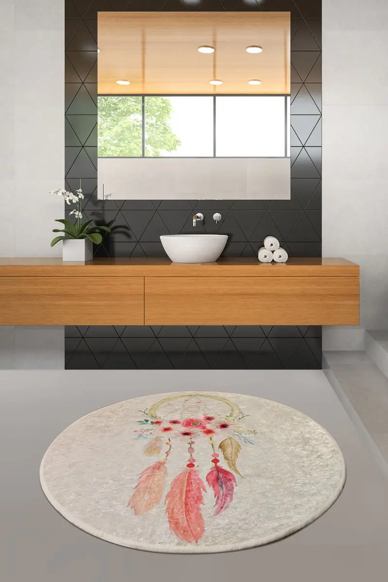 Коврик для ванной-коврики | коврик для ванной нескользящие Противоскользящие коврики Dream Djt диаметр 100 см