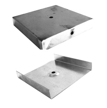 

Square baseman raw iron 150mm x 150mm edge