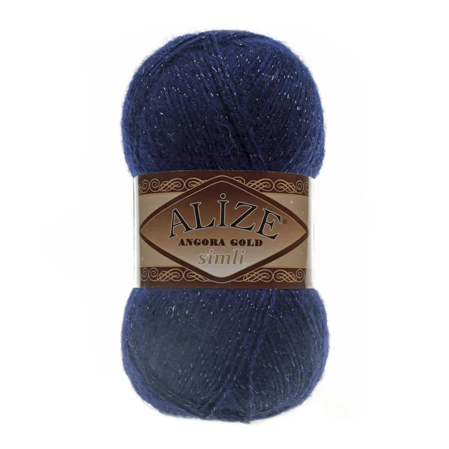 Alize Angora Gold Simli, Silvery, Knitting, Acrylic Yarn, Wool, Sweater Yarn, Crochet Yarn, Winter Yarn,n, Light Yarn, Lace 58