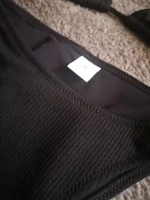 Bikini de banda para mujer, traje de baño Sexy liso sencillo de Material especial, bañador Bandage rosa/amarillo/Negro/Blanco/rojo/azul