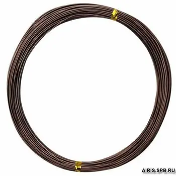 

Wire for needlework, 1mm * 10 m, 'Astra' (15 dark brown)