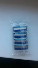 4 unids/lote cuchillas de afeitar 5 capas de cuchilla de afeitar para Gilettee de energía de fusión de afeitar BladesFor Gillette Proglide máquina