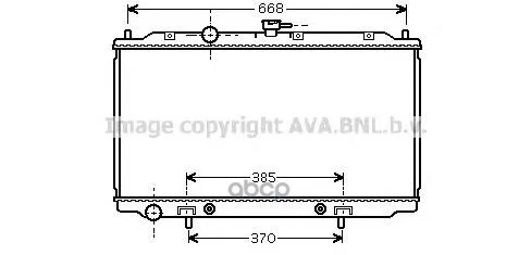 Радиатор Nissan Almera/Primera 1.5-1.8 A/T 00- Ava Dna2218 Ava арт. DNA2218