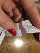 KoKossi-Cinta de kinesiología para alivio del dolor muscular, Vendaje deportivo de algodón elástico, cinta para lesiones de tensión, rodilla