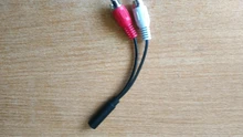 RCA de 3,5mm hembra Conector estéreo de Cable Y enchufe a 2 adaptador macho RCA de Audio 3,5 enchufe auxiliar conector de auriculares Cable de música