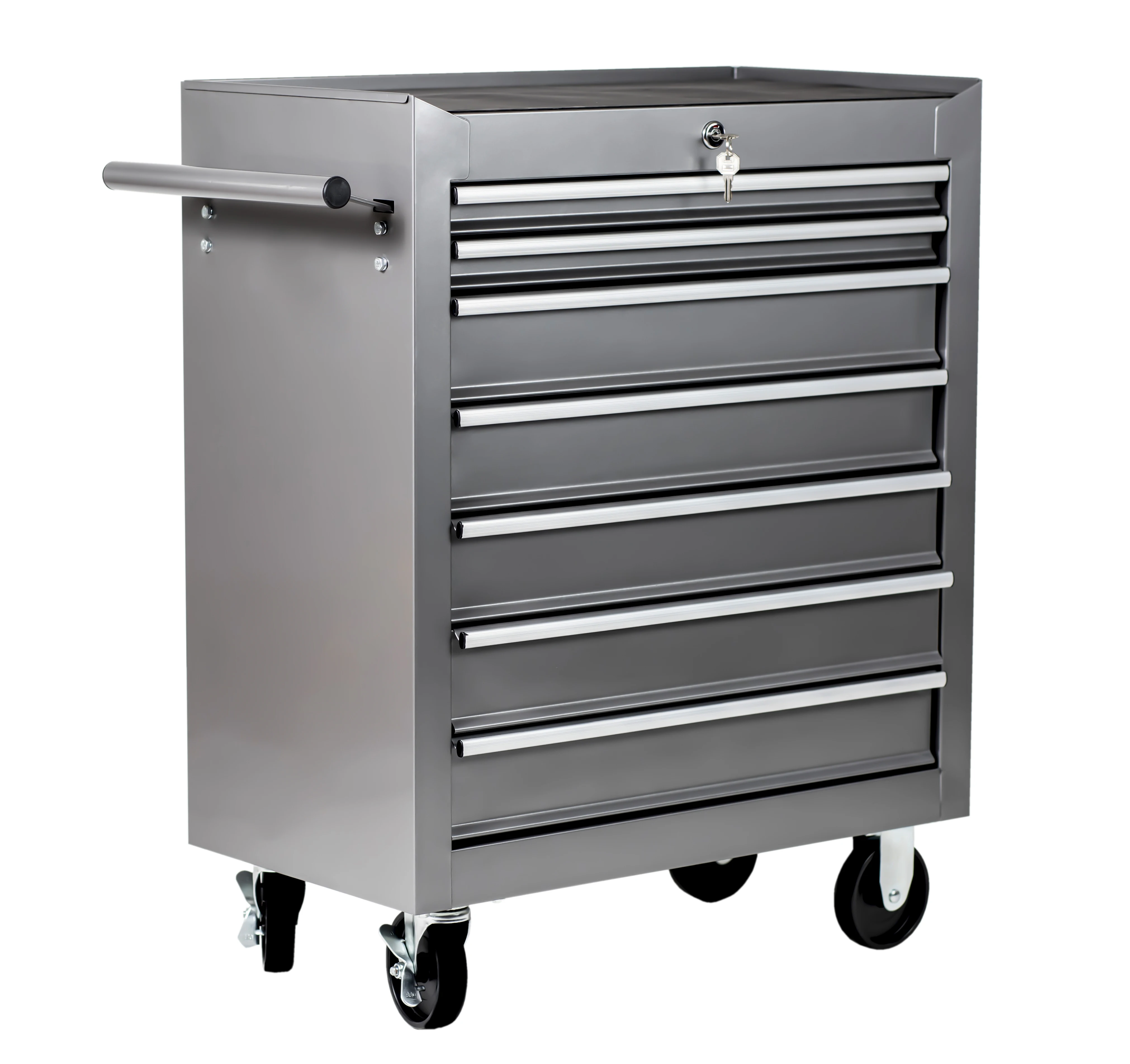 Tool cart workshop mobile mechanical garage with wheels 7 drawers guarantee