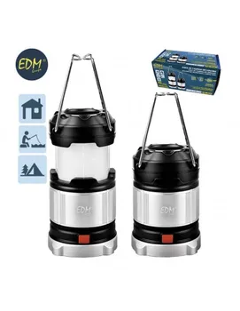 

Lantern rechargeable camping with battery or batteries 4 position light