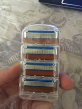 4 unids/lote cuchillas de afeitar 5 capa de hojas de afeitar para Gilettee de energía de fusión de afeitar cuchillas Gillette Proglide máquina