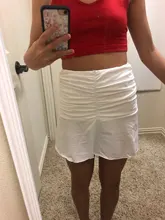 Minifalda de los 90 para mujer, ropa de playa a la moda Y2K, accesorio blanco, faldas plisadas Harajuku, de cintura alta, para verano