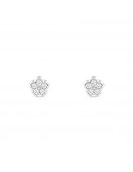 

Earrings Bebe or Girl White Gold Margarita 5 Petals