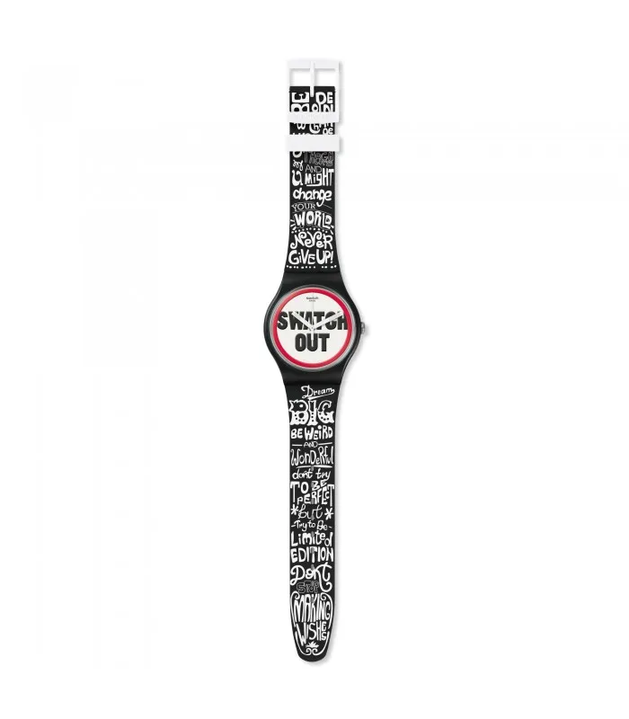Swatch SWATCH OUT новые часы Gent 41 мм Listen to me SUOB160