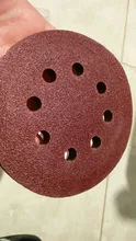 Discos de lijado de forma redonda, hoja de lija, papel de lija, 8 agujeros, 60-125, 5 pulgadas, 1200mm, 10 Uds.