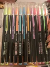 12 unids/set juego de bolígrafos de Gel de brillo bolígrafos para la escuela Oficina libro para colorear para adultos revistas dibujo garabatos arte marcadores de pluma de promoción