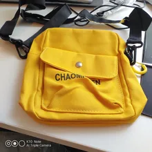 Bolso de hombro para estudiantes, Cartera de lona pequeña y versátil de estilo coreano INS, bolso de hombro para estudiantes, con solapa