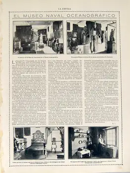 

Cutout Magazine Sphere 1916. The Naval Museum Oceanographic-G. L.