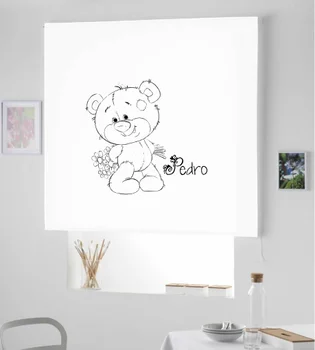 

Blind Iroa customizable Child/Teddy Bear Pedro! ROLLER BLINDS TRANSLUCENT! (WHITE 100X175)