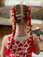 AILIADE-extensiones de cabello sintético trenzado, 24 pulgadas, 100 g/paquete, Ombre, resistente al calor, para trenzas, arco iris falso