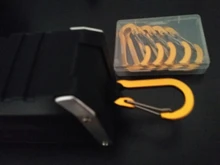 Booms Fishing CC1-ganchos de mosquetón pequeños de acero, accesorios de pesca multiherramienta para acampar al aire libre, 6 uds.