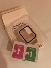 Protector de pantalla de cristal + cubierta para carcasa de reloj Apple, 44mm, 40mm, iWatch, 42mm, 38mm, accesorios para Apple Watch serie 5 4 3 SE 6