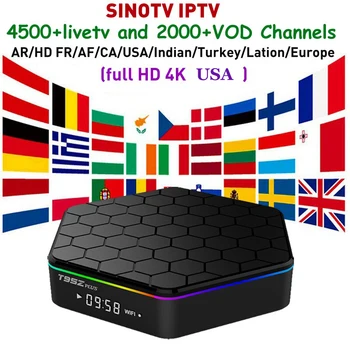 

T95Z Plus Arabic Europro Canada iptv box android Set Top Box Plus SINOTV iptv subscription For Romania African Norway DE IP TV
