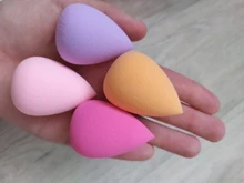 Esponja de maquillaje 4 unids/pack belleza maquillaje fundación de Puff conjunto seco y húmedo esponja Puff de polvo para cara líquido fundación crema