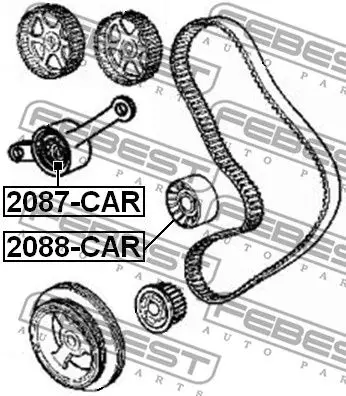 Roller idler belt Chrysler PT Cruiser/Voyager 2.4 95 FEBE |