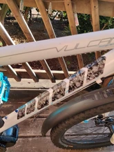 Marco de bicicleta de carretera 3D, Protector resistente a los arañazos, pegatinas desmontables de pegamento, cubierta de marco de empuje antideslizante