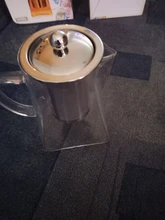 Glass Teapot Tea-Kettle INFUSER-FILTER Puer Flower Oolong Kung-Fu Heat-Resistant Stainless-Steel