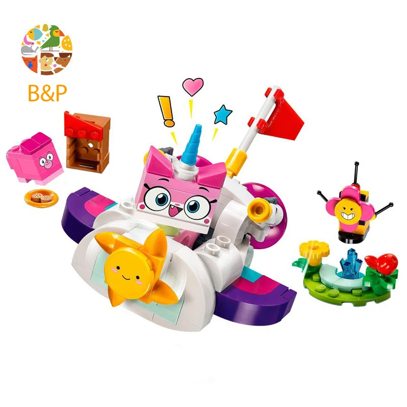41451 126 шт. модель автомобиля Unikitty Cat Cloud строительный блок набор кирпичей игрушки