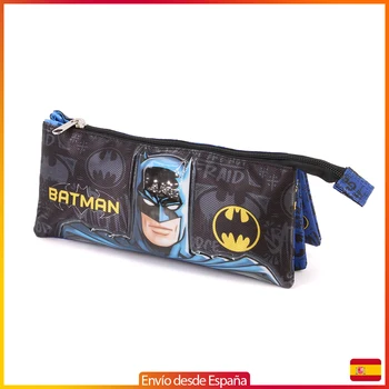 

BATMAN Case triple with 3 compartments and closing with zippers, inner lining, motif BATMAN