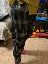 Pantalones harén de cintura elástica para mujer, pantalón holgado Vintage de algodón y lino a cuadros, estilo artístico, de talla grande, para primavera y verano, D414