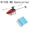 In Stock Wltoys XK K110s RC Helicopter BNF NO Controller 6CH 3D 6G Brushless Support FUTABA S-FHSS X6 Tranmitter Upgraded K110 1