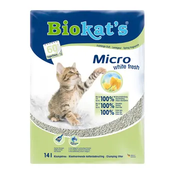 

Filler biokat's micro "biocat 'c Micro White fresh" (White fresh) D/toilet D/cats, 14l-1 pc.