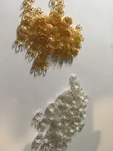 Lote de 100 unidades de cuentas de aleación con forma de flor Torus de 10mm, accesorios de joyería, cuentas espaciadoras para fabricación de joyas, dijes, collares y pulseras